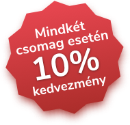 Mindkét csomag esetén 10% kedvezmény