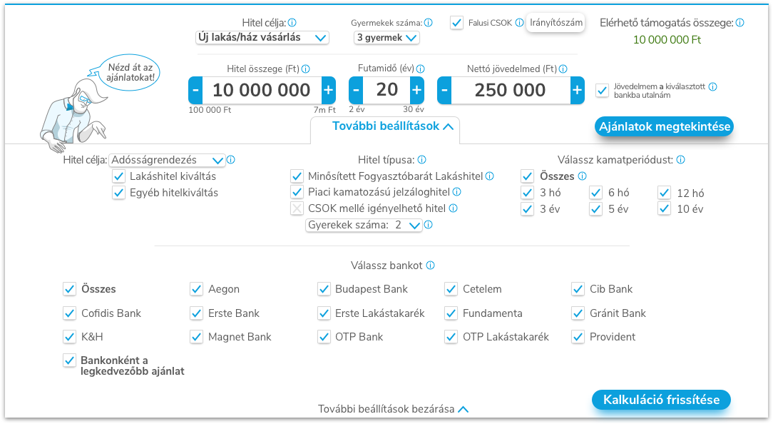 CSOK kalkulátor